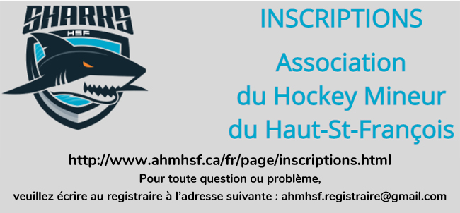 Inscriptions Hockey mineur