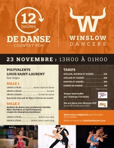 12 heures de danse country pop 23 novembre