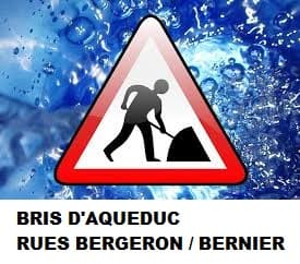 Bris d'aqueduc