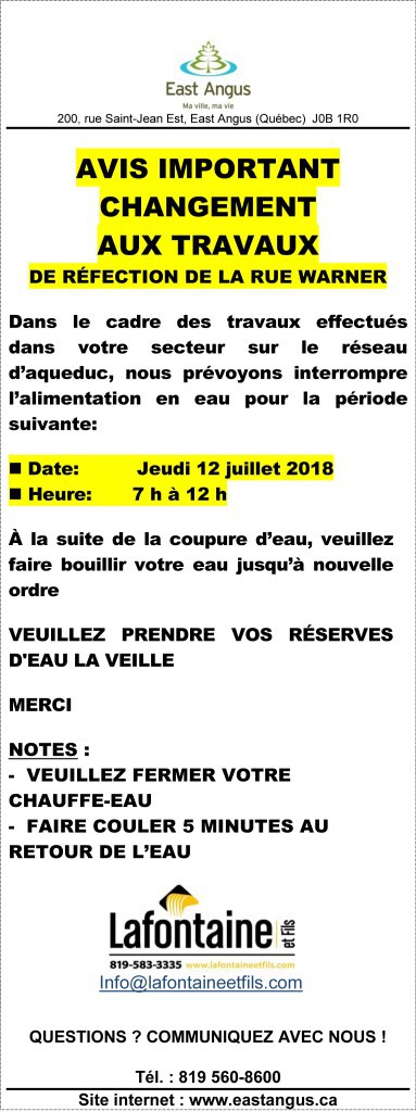 2018-07-09 - Avis important - Citoyens rue Warner