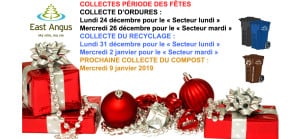 Collecte - Période des fêtes