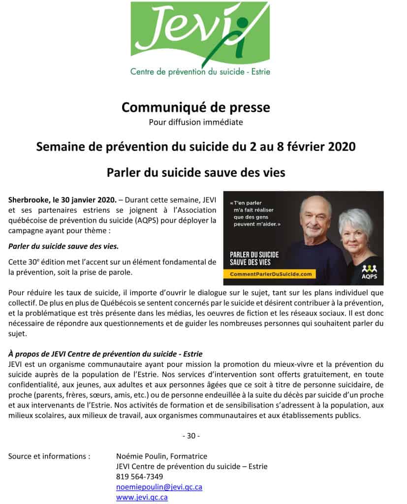 Microsoft Word - Communique SPS JEVI 2020