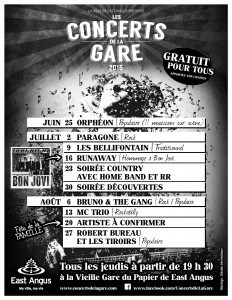 Concerts de la gare 2015