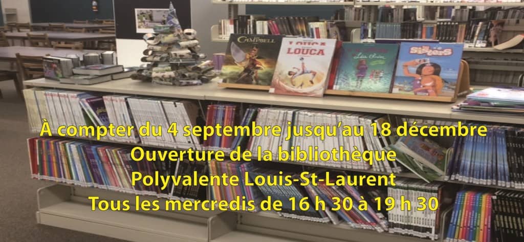 Ouverture de la bibliothèque automne 2019