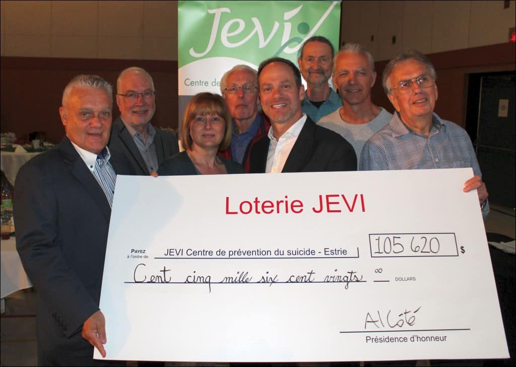 Photo Chèque Loterie JEVI 2018