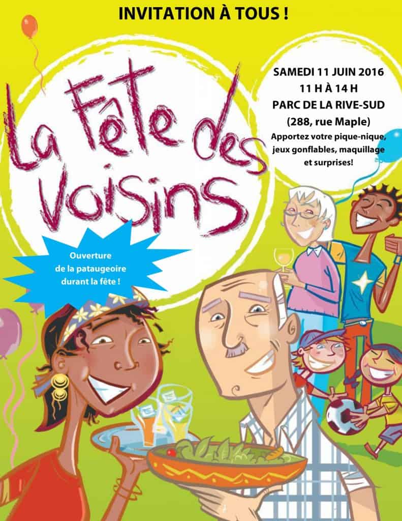 Publicité Fête des voisins 2016