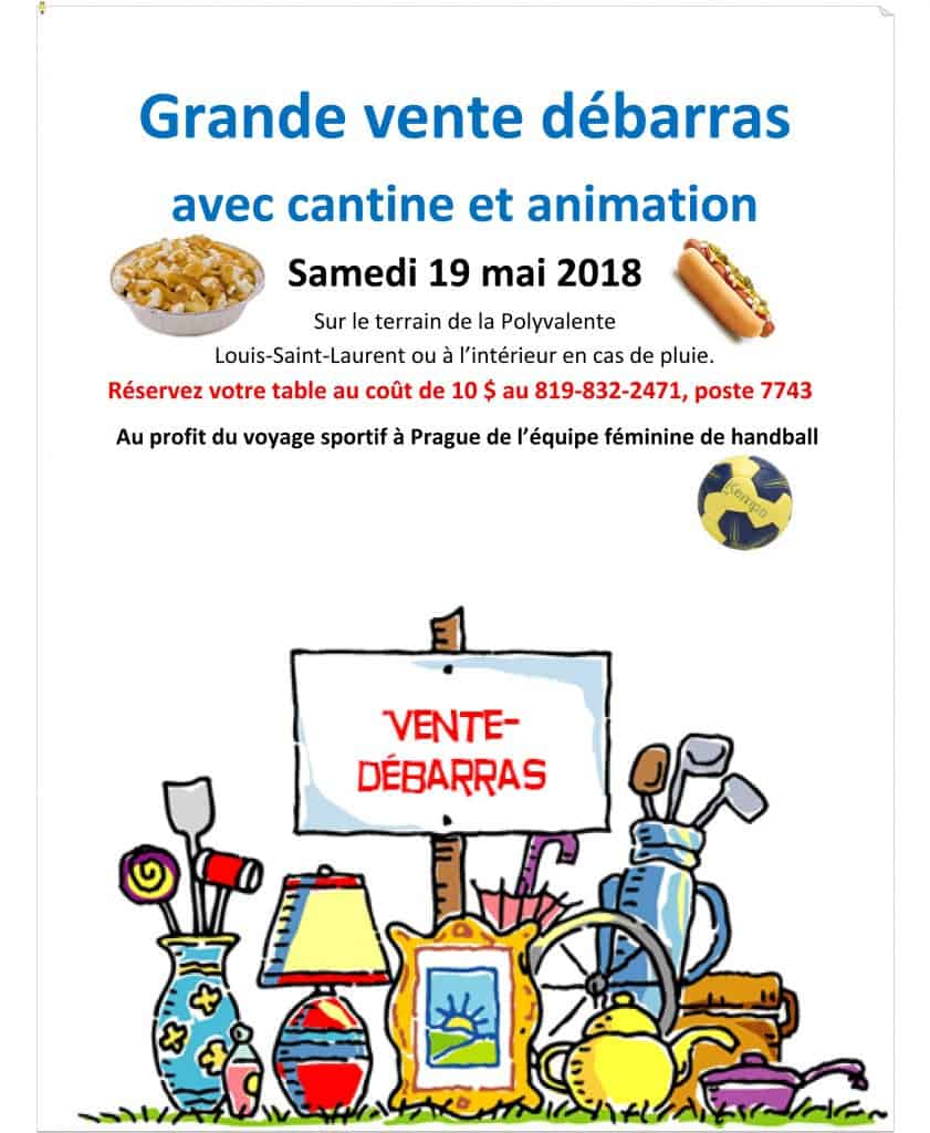 vente débarras 19 mai 2018