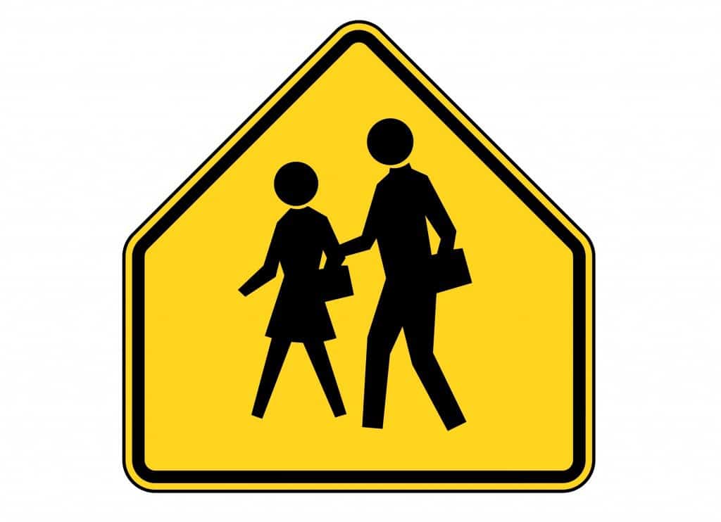 School zone sign