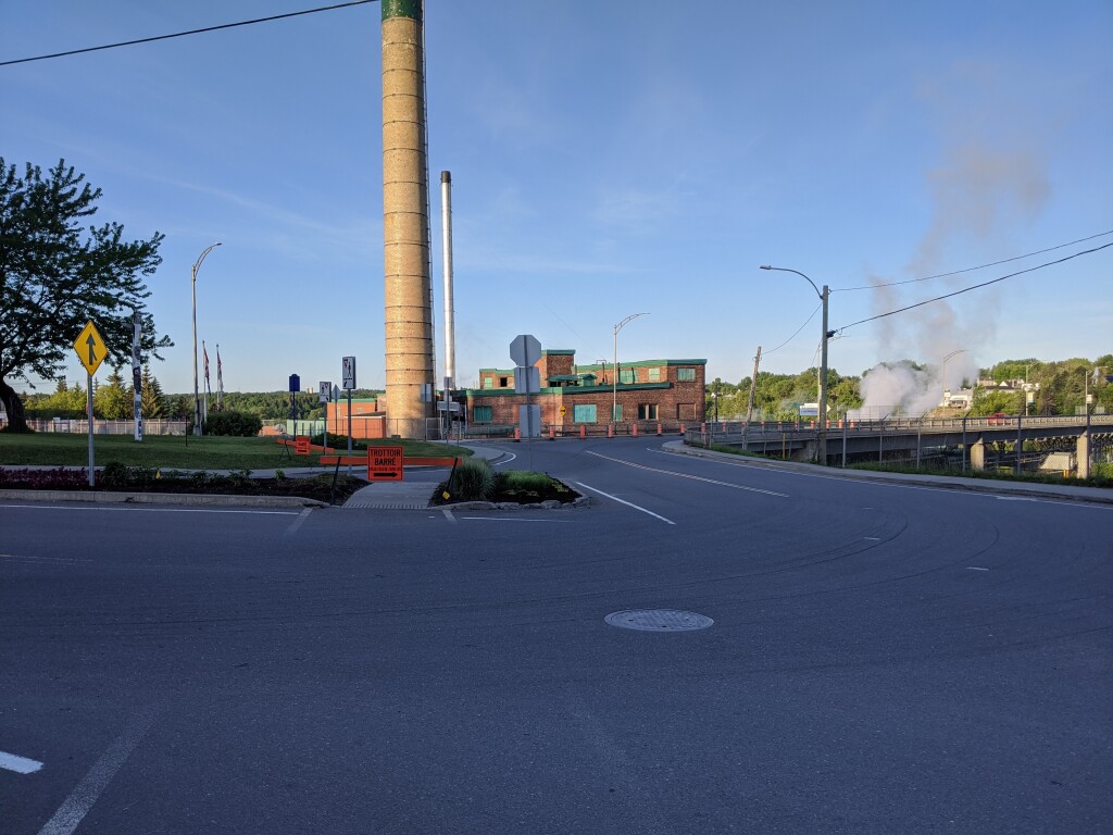 Fermeture trottoir East Angus