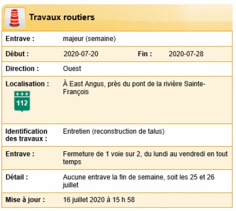Travaux routiers