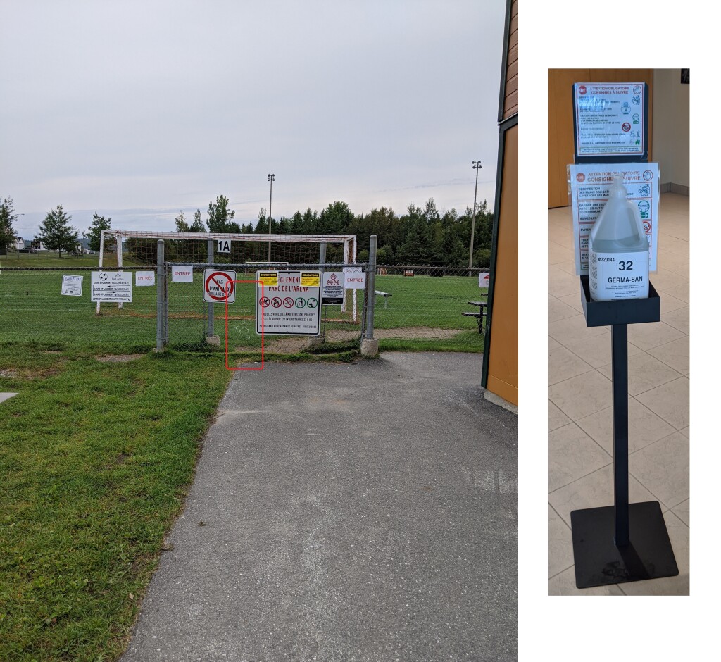 Station de désinfection volée