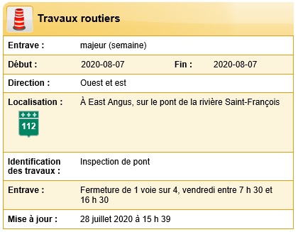 Travaux routiers